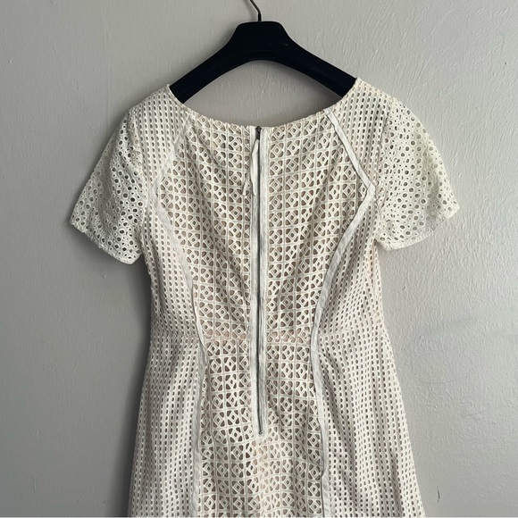 Anthropologie HD in Paris Georgia Eyelet Sheath Dress Size 8 - Picture 10 of 15